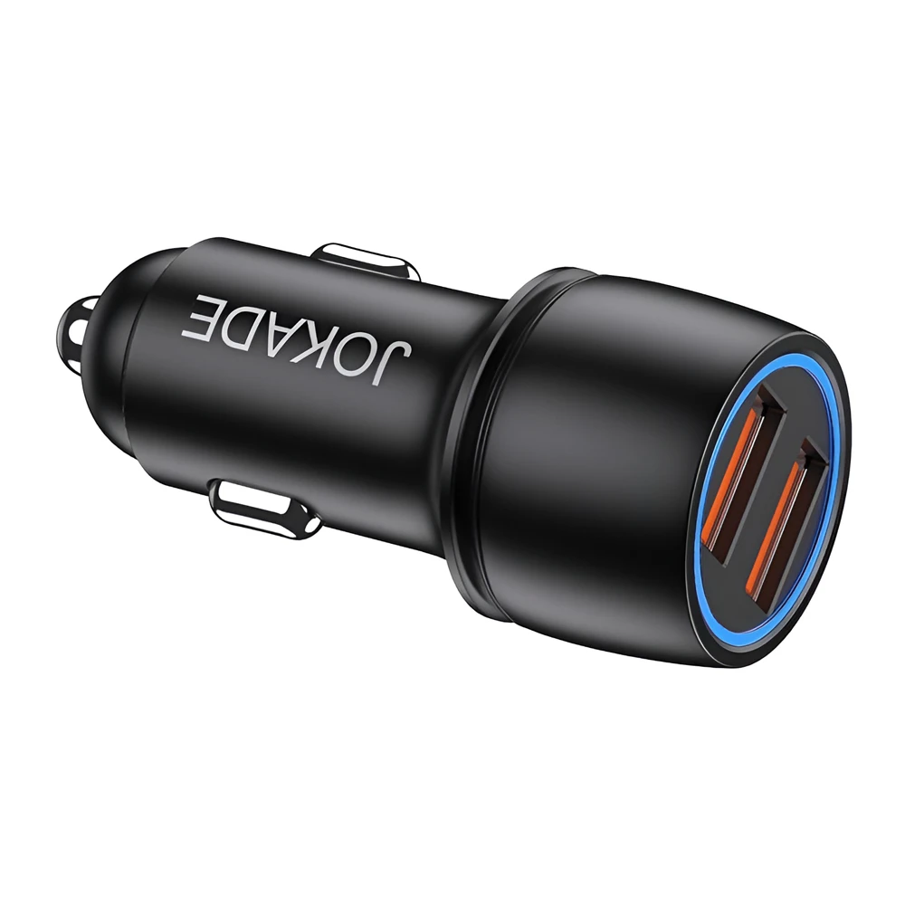 Автомобильное зарядное устройство jokade 2*usb-a qc3.0 jh001, черное 2