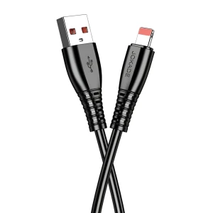 Jokade кабель usb-a to lightning 5a 1m ja043, черный