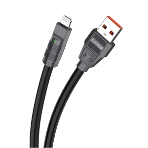 Jokade кабель usb-a to lightning 5a 1m ja026, черный