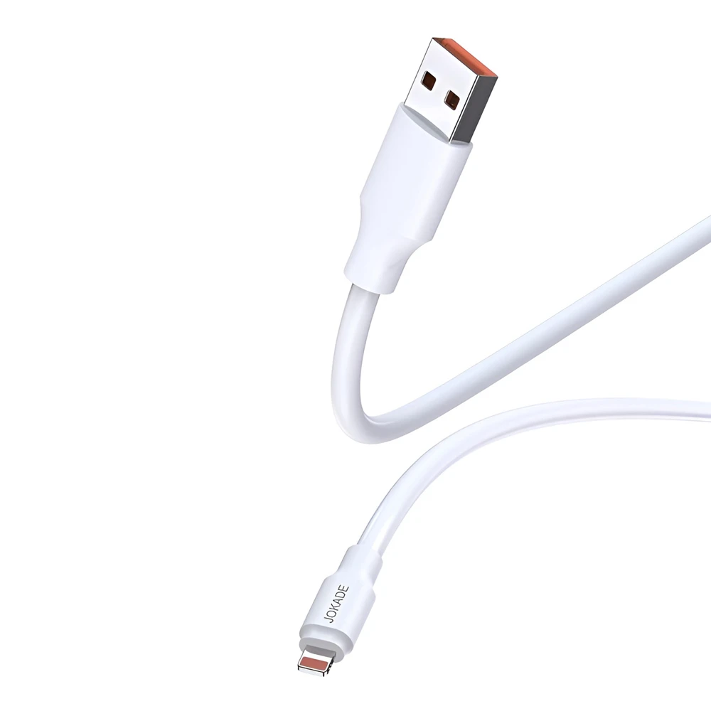 Jokade кабель usb-a to lightning 120w 1m ja018, белый 2