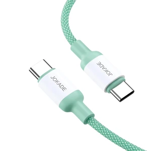 Jokade кабель type-c to type-c 5a 100w 1m ja014, зеленый