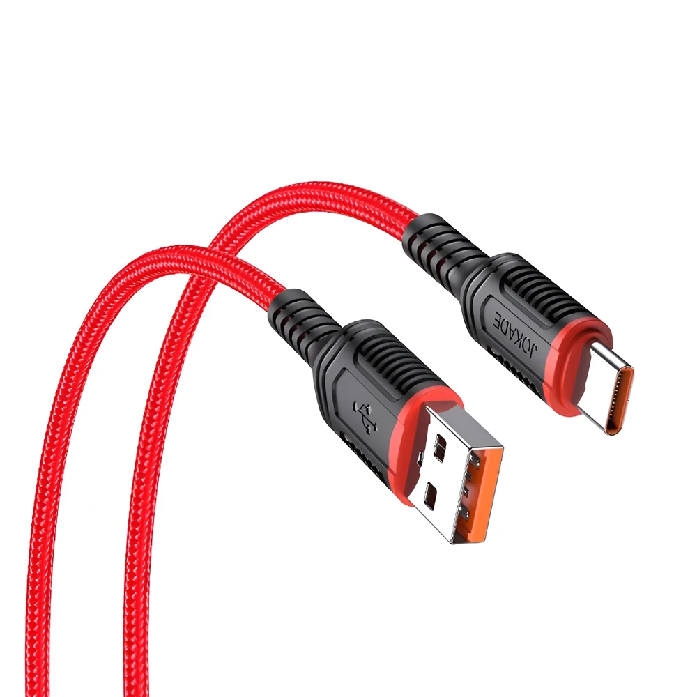 Jokade cable usb-a to type-c 5a 60w 1m ja019, red 2