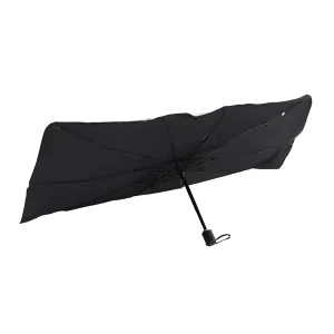 Compact car use umbrella sunshade for car 79x140cm, black Thumbnail 1