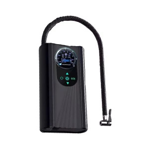 Portable Car Tire Inflator - Electric Air Pump, Black
