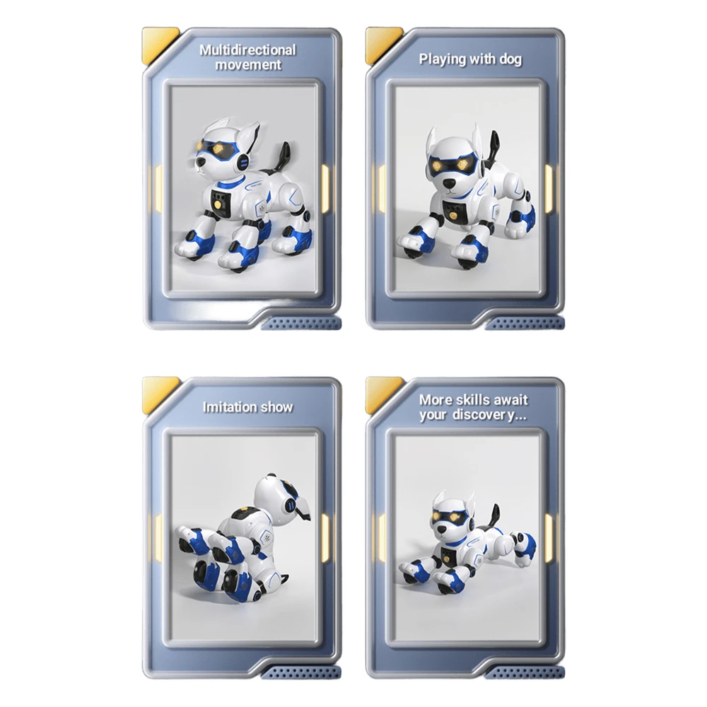 Jjr/c rc интеллектуальный робот-собака r27, золотой 4