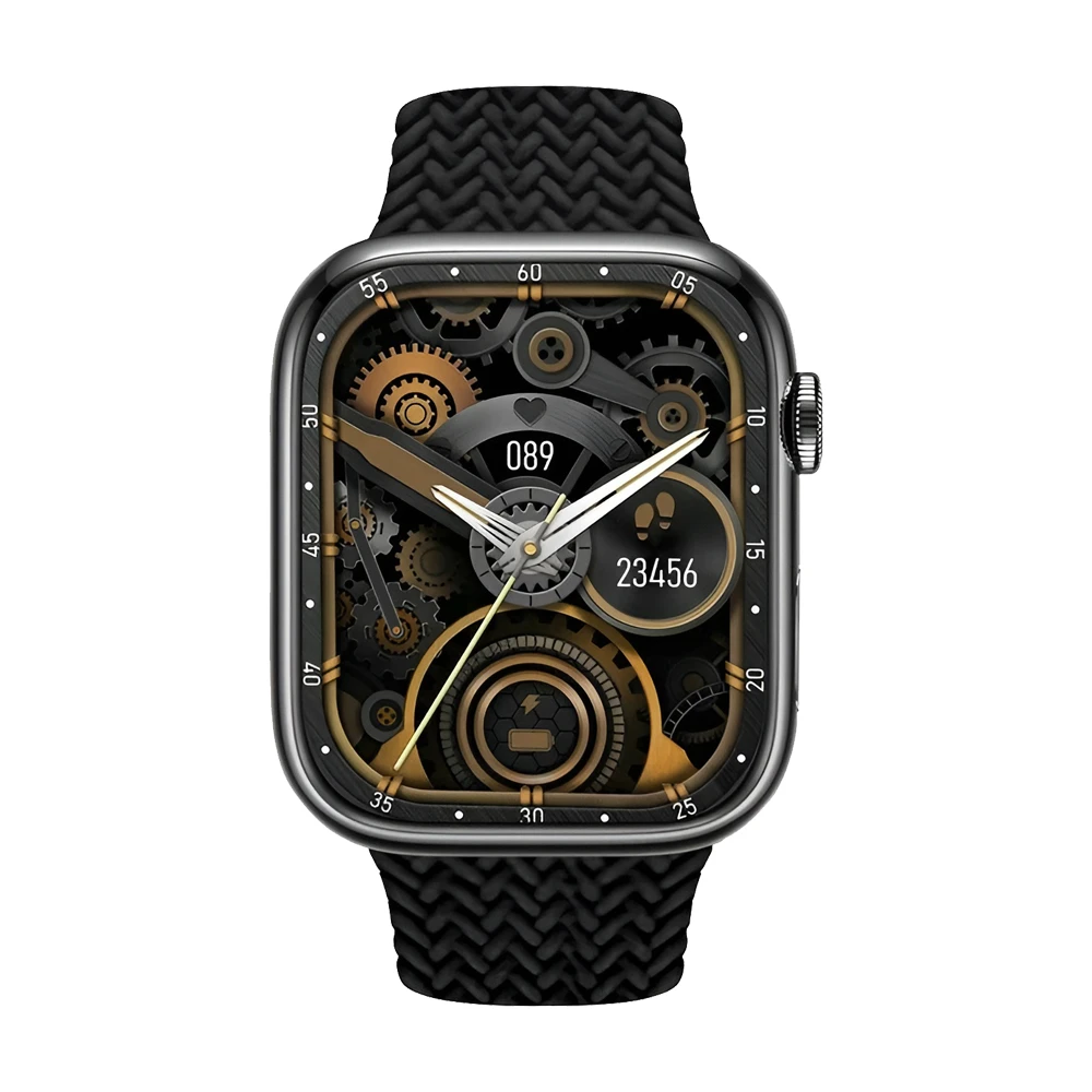 Charome smart watch hd call t9 amoled, black  2