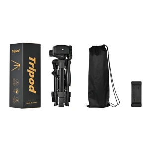 Tripod photography professional aluminum 65cm (locking knob, support smooth 360°), black f-50t Thumbnail 2