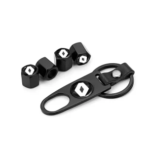 Tyre valve caps with a keychain r