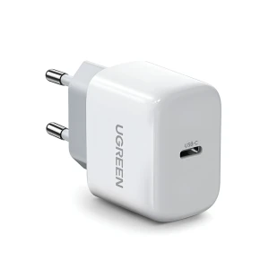 Ugreen мини-зарядное устройство wall charger type-c pd3.0 20w eu cd241, белое