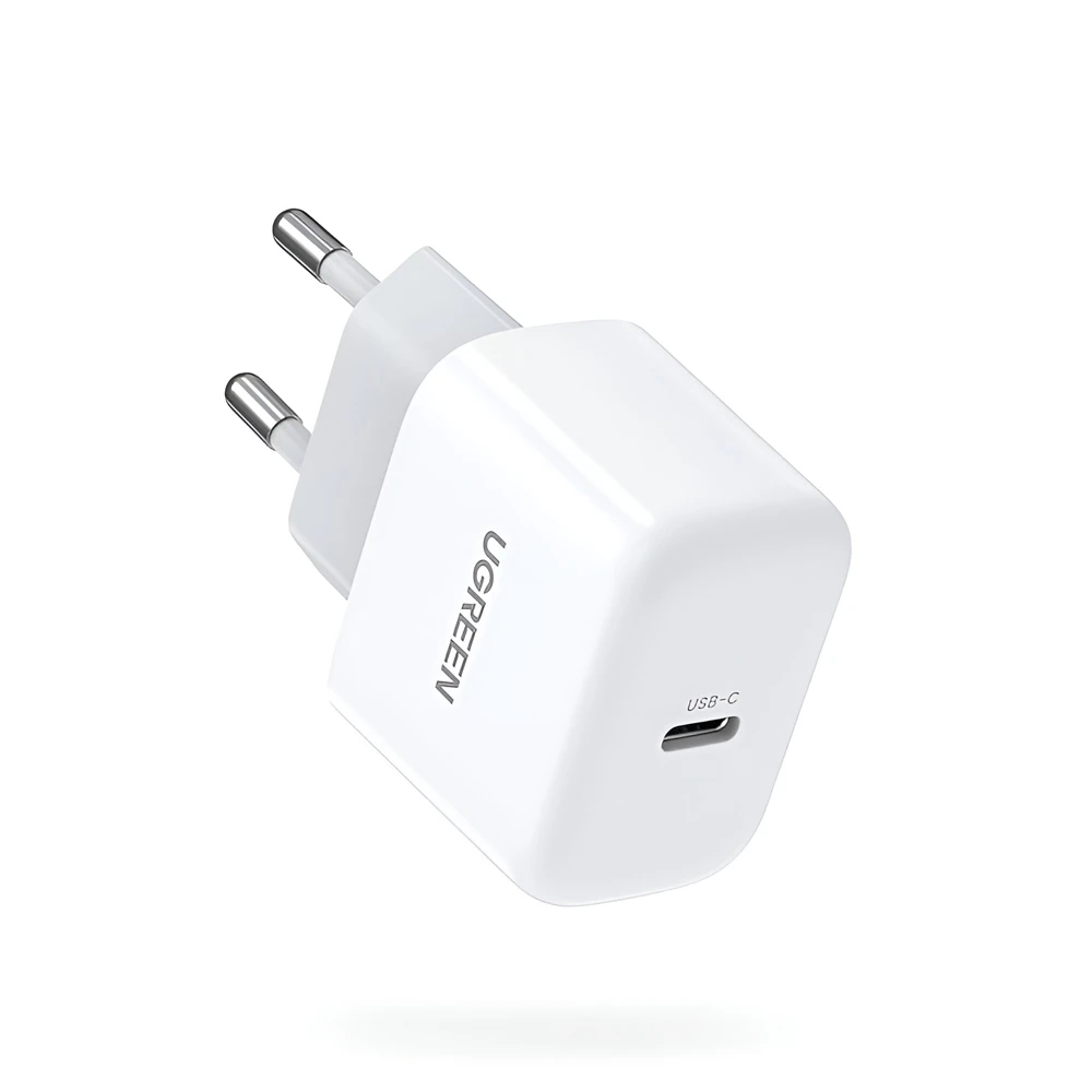 Ugreen мини-зарядное устройство wall charger type-c pd3.0 20w eu cd241, белое 2