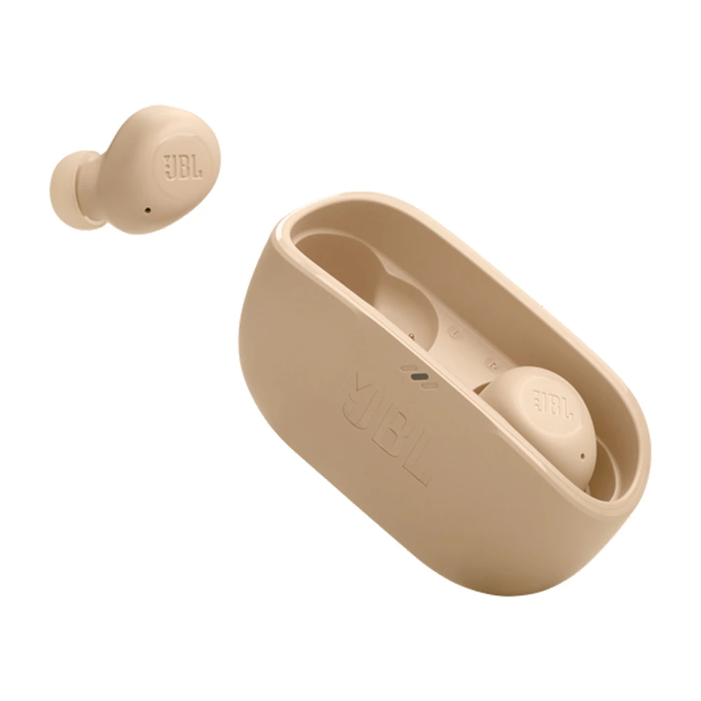 Беспроводные наушники jbl earphones tws wave buds, бежевые 2