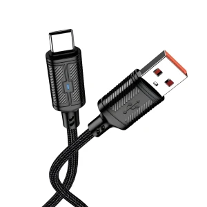 Jokade кабель usb to type-c 3a 1.2m intelligent power-off ja049, черный