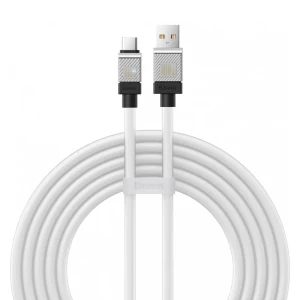 Baseus cable coolplay series usb-a на type-c 5a 100w 2м, белый