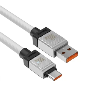 Baseus cable coolplay series usb-a to type-c 5a 100w 2m, white Thumbnail 3