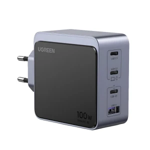 Зарядное устройство ugreen nexode gan s 3*usb-a+1*usb-c 100w x565, черное Thumbnail 1