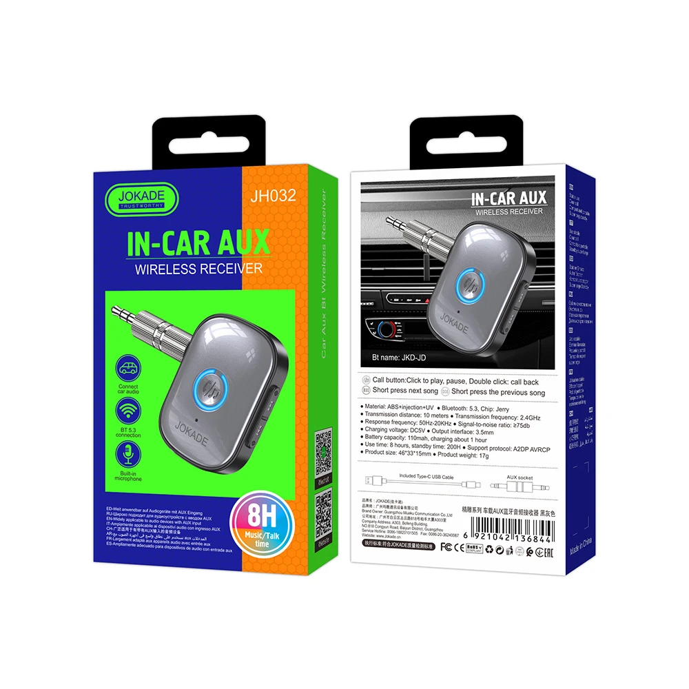 Fm-трансмиттер bluetooth jokade jh032, черный 3