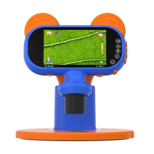 Ausek kids digital microscope 4", 1080p, 2600mah, blue Thumbnail 2