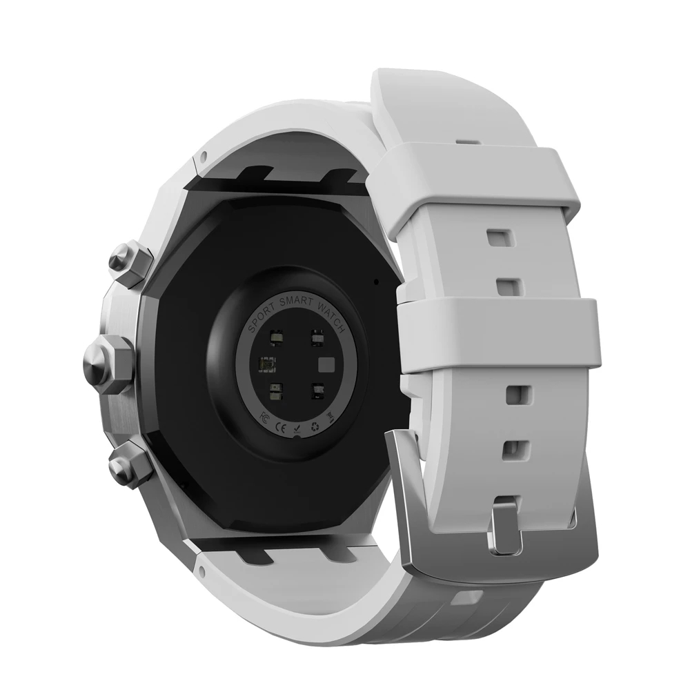 Charome smart watch hd call t12 amoled, silver 4