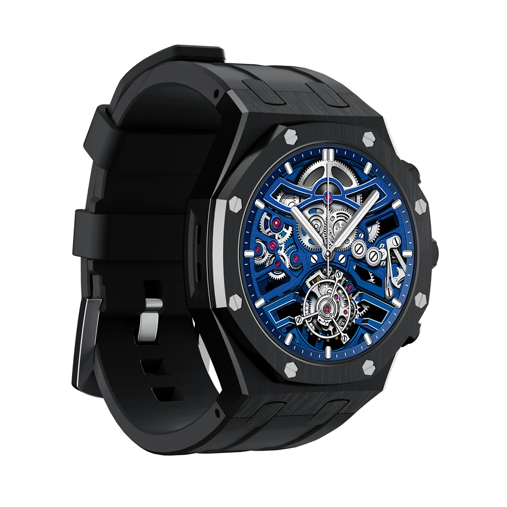 Charome smart watch hd call t12 amoled, черные 3