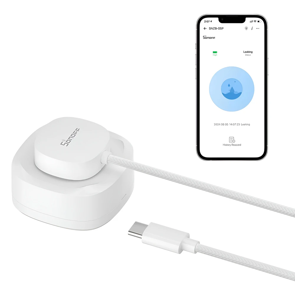 Датчик протечки воды sonoff zigbee snzb-05p 3