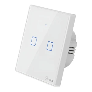 Sonoff wi-fi умный сенсорный настенный выключатель tx series 2-клавишный (нейтральный провод), белый Thumbnail 3