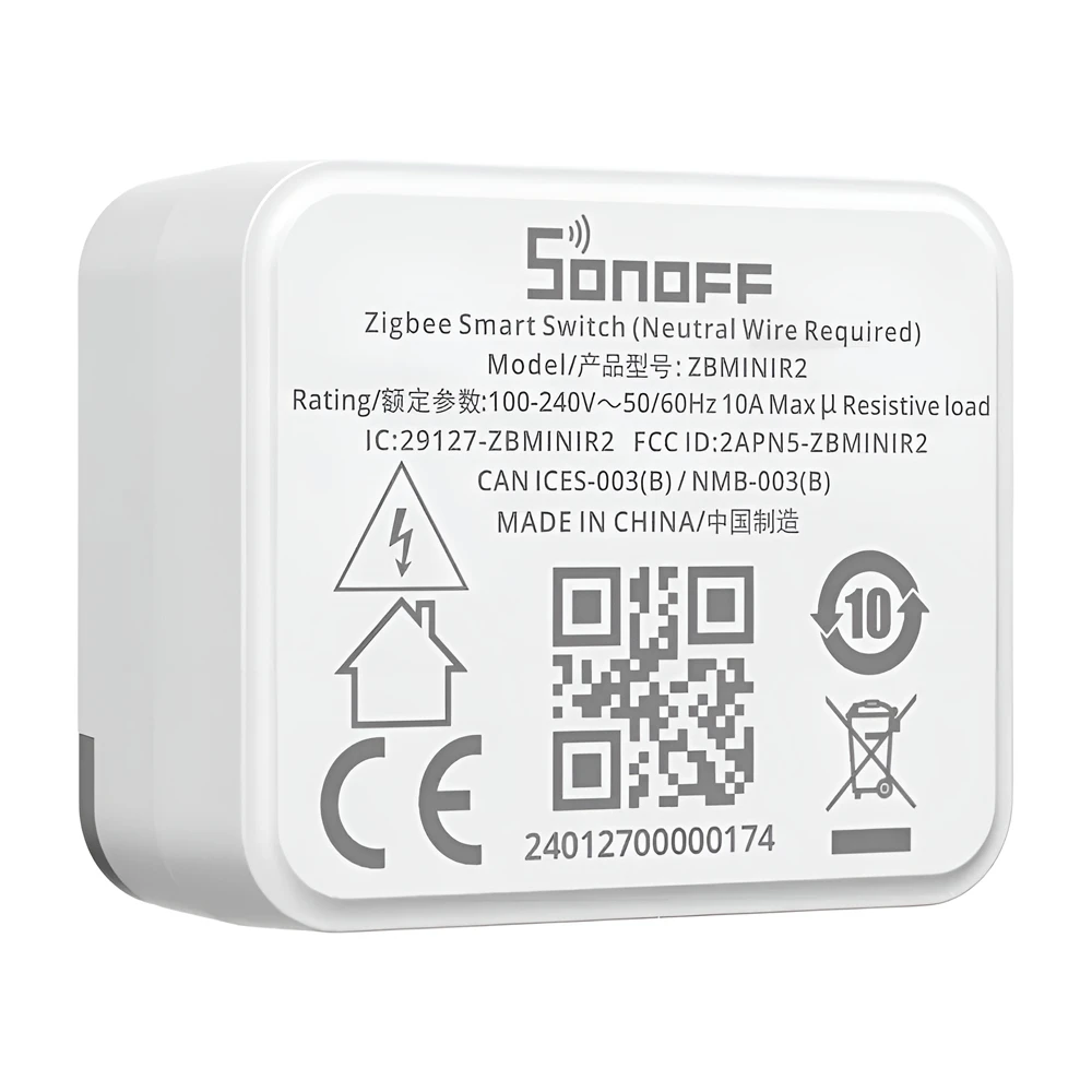 Sonoff zigbee smart switch zbminir2 extreme (neutral wire required) 4