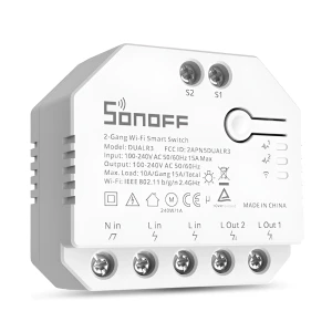 Sonoff wi-fi 2-канальный умный выключатель dualr3 с измерением мощности (нейтральный провод) Thumbnail 2