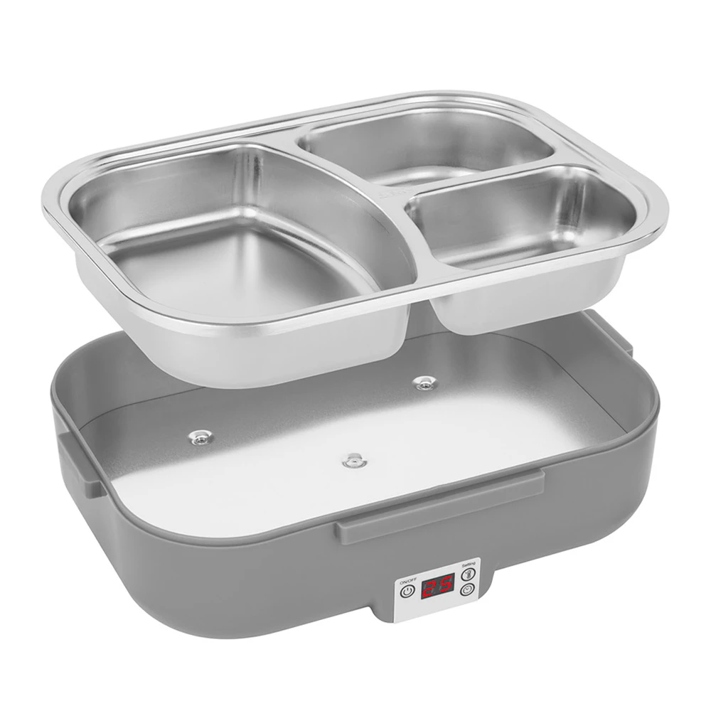 Noveen lunch box lb640  12/24/220-240 volt,24x18,5x11 cm,inox interior,power 60 w dark grey 4