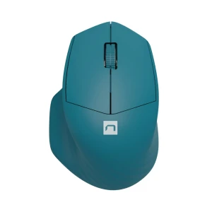 Беспроводная мышь natec siskin 2 silent 1600dpi bluetooth 5.0 + 2.4ghz синяя
