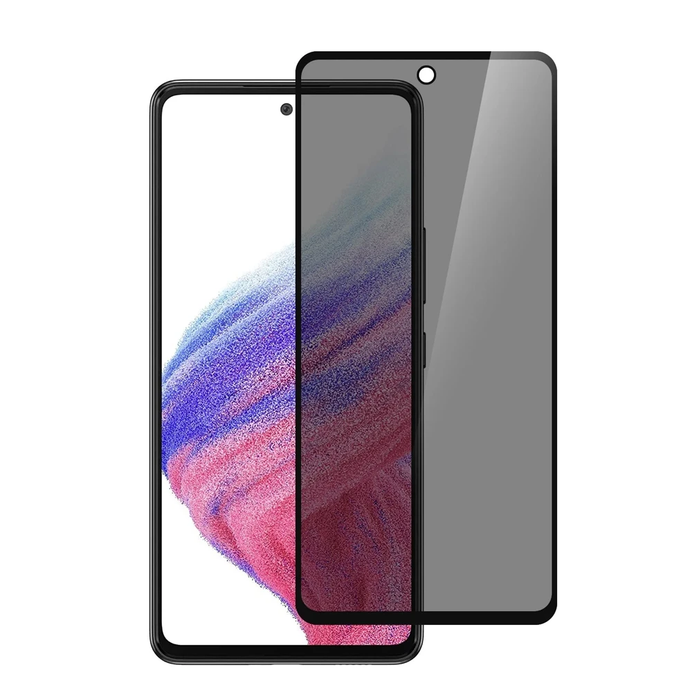 Ga tempered glass privacy for xiaomi redmi note 14, black (10pcs) 2