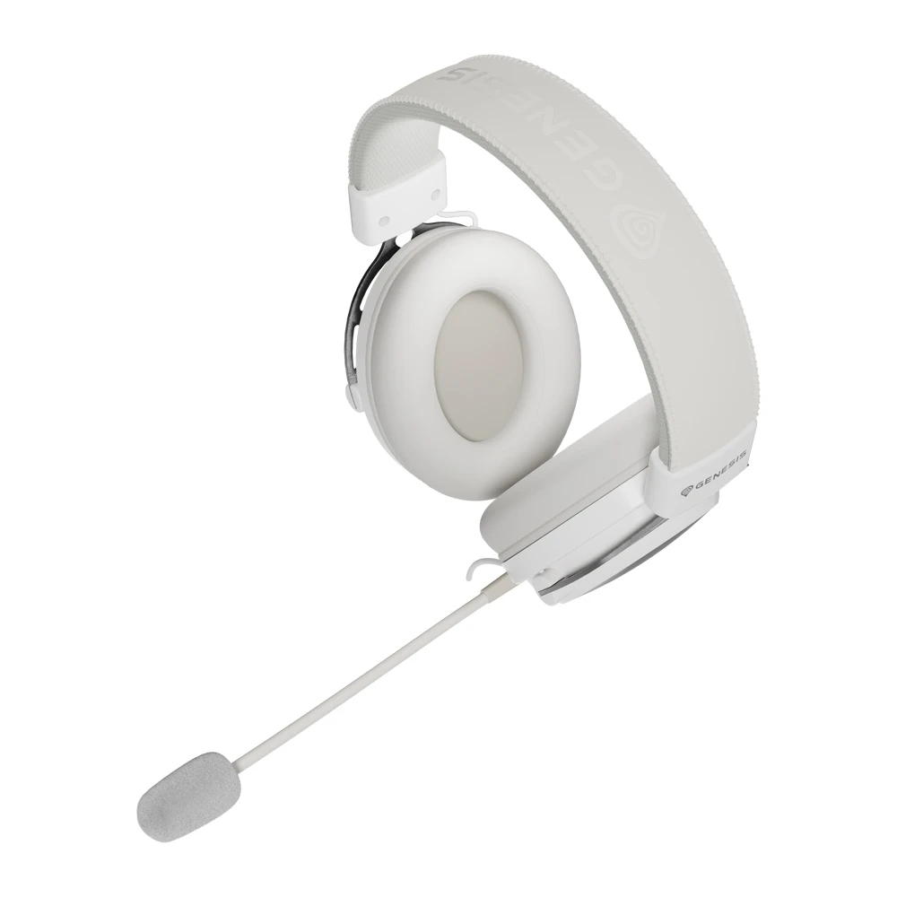 Genesis headset toron 301 with microphone, white 3