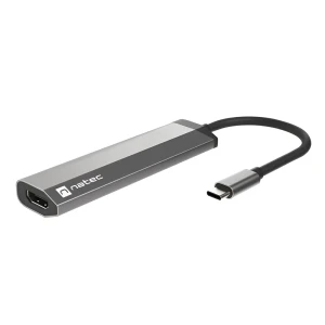Natec fowler slim usb-c multiport adapter 4 in 1  2x usb 3.0 hub, hdmi 4k, usb-c pd Thumbnail 2