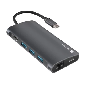 Natec fowler plus hub usb-c multiport adapter 8 in 1 natec fowler 2 v2 3x usb 3.0 hub, hdmi 4k, usb-c, rj45, sd, micro sd Thumbnail 1