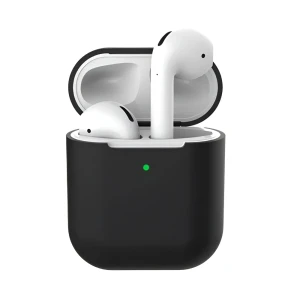 Силиконовый чехол helmet для airpods 2, черный