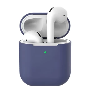 Силиконовый чехол helmet для airpods 2, темно-синий