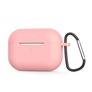Силиконовый чехол helmet для airpods pro, песочно-розовый