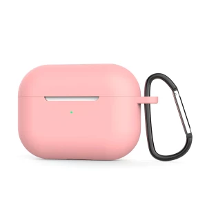 Силиконовый чехол helmet для airpods 3, песочно-розовый