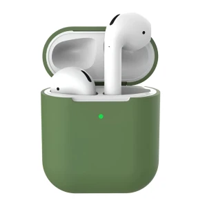 Силиконовый чехол helmet для airpods 2, pine green