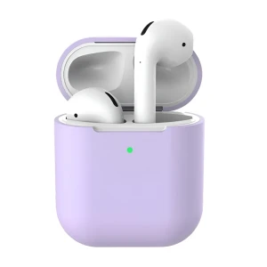 Силиконовый чехол helmet для airpods 2, лиловый