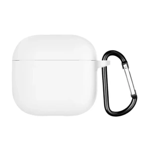 Силиконовый чехол helmet для airpods 4, белый