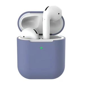 Силиконовый чехол helmet для airpods 2, lavander gray