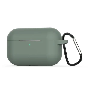 Силиконовый чехол helmet для airpods pro 2, темно-зеленый