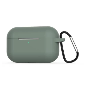 Силиконовый чехол helmet для airpods pro 2, темно-зеленый