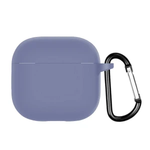 Силиконовый чехол helmet для airpods 4, лавандовый серый
