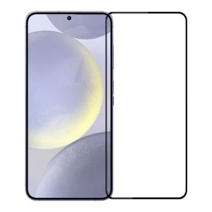 Защитное стекло diamond glass 5d для samsung s24fe, черное