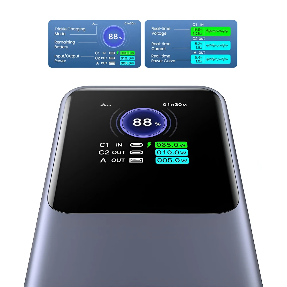 Ugreen power bank nexode, flight approved 20000mah ,130w, grey 3