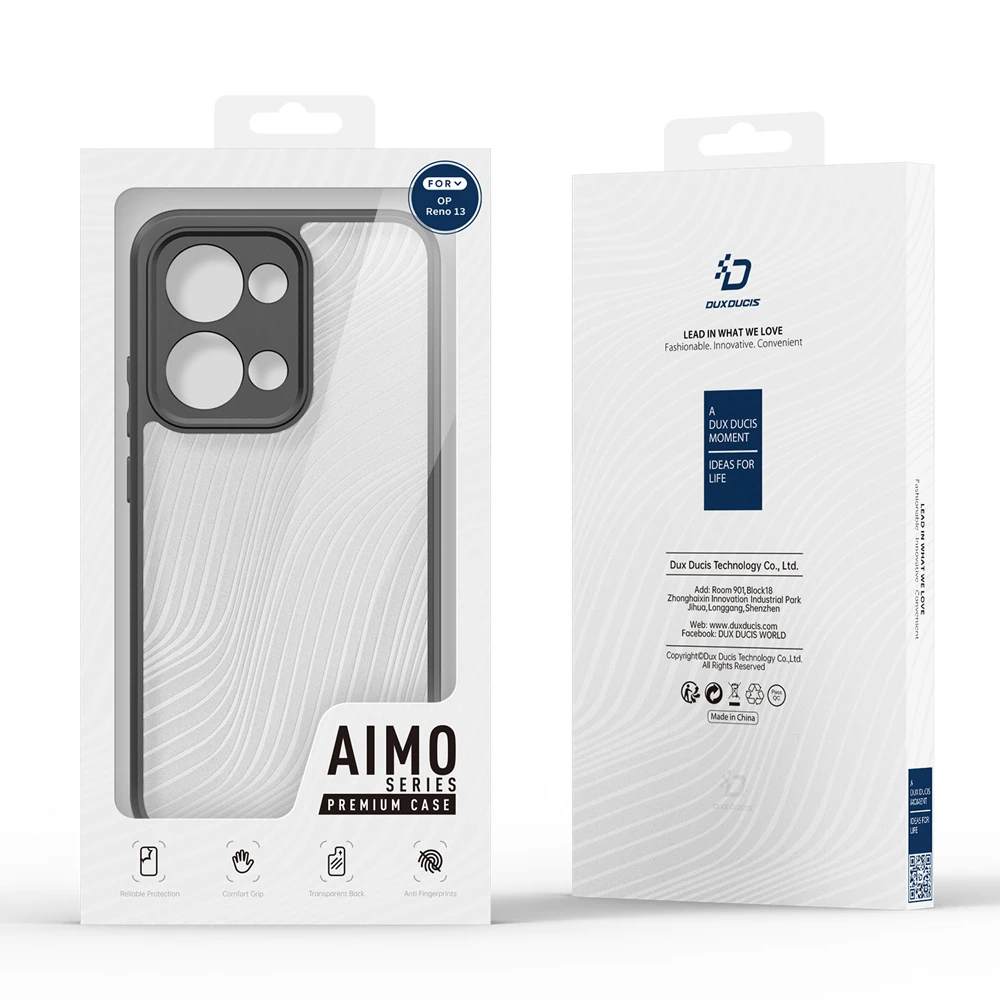 Dux ducis case oppo reno 13 aimo, black 3