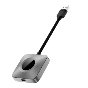 Yesido wireless carplay & android auto adapter black – adaptor auto wireless pentru conectare rapidă smartphone, plug & play, compatibil iphone și android Thumbnail 1