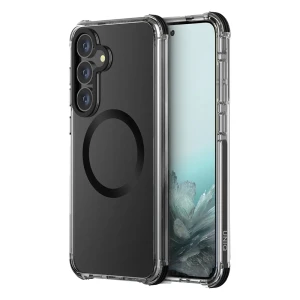 Uniq case для samsung s25 plus combat carbon magclick, черный