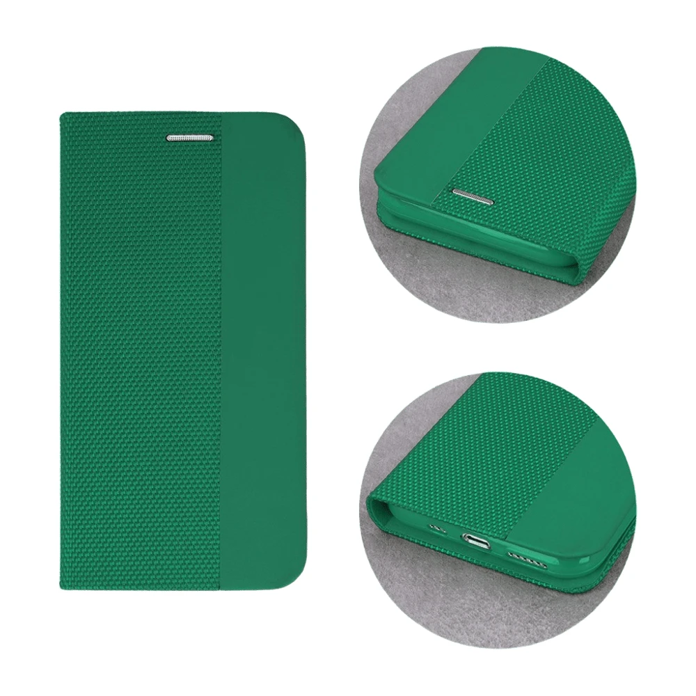 Woo case shell flip nylon xiaomi redmi note 14 5g, green  2